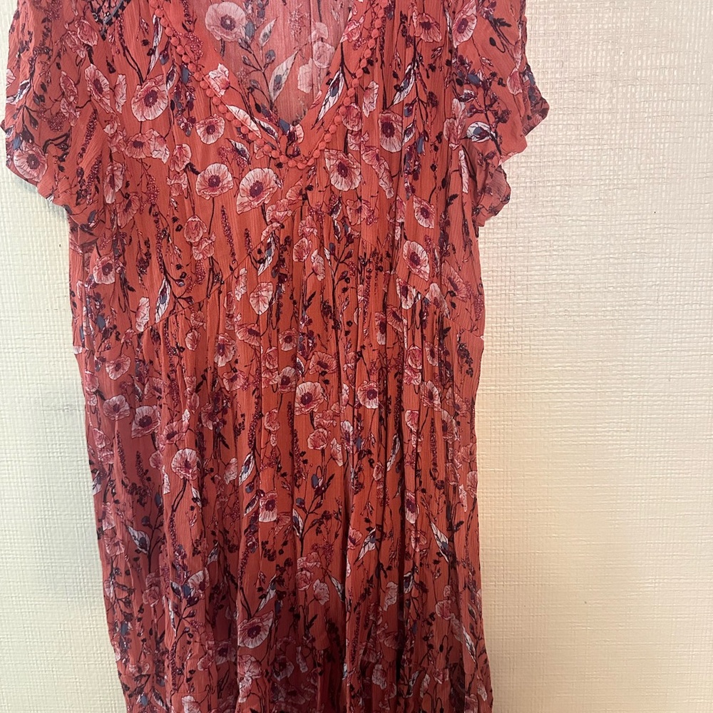 Knox Rose Coral Floral Dress